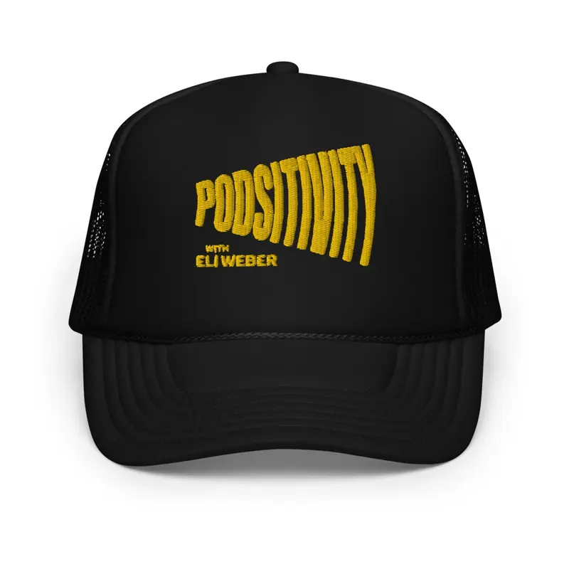 cap with Podsitivity Podcast logo 